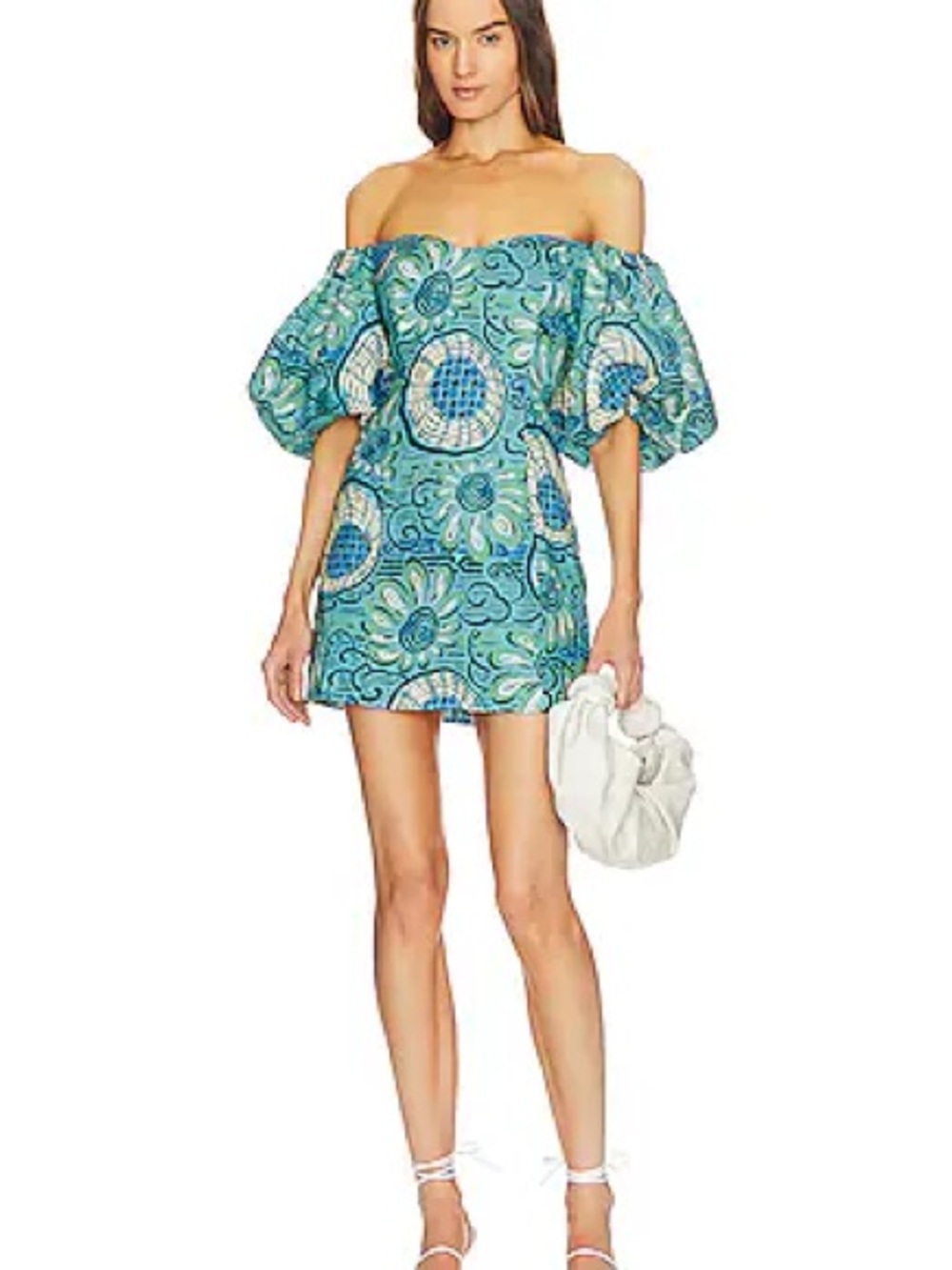 Rhode Dali Printed Puff Sleeve Dress